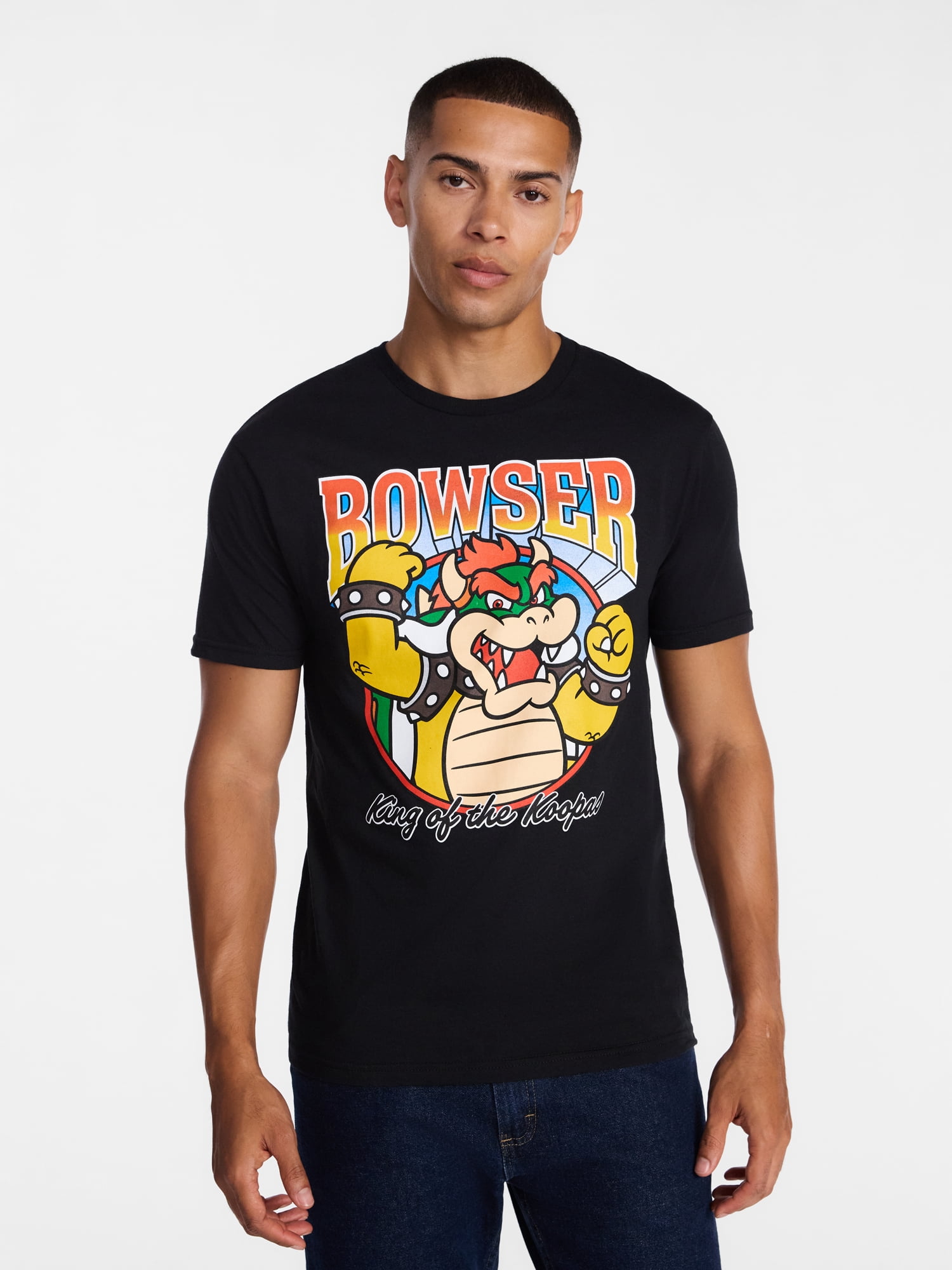 Bowser King of the Koopas Men's and Big Men's Graphic Tee, Sizes S-3XL