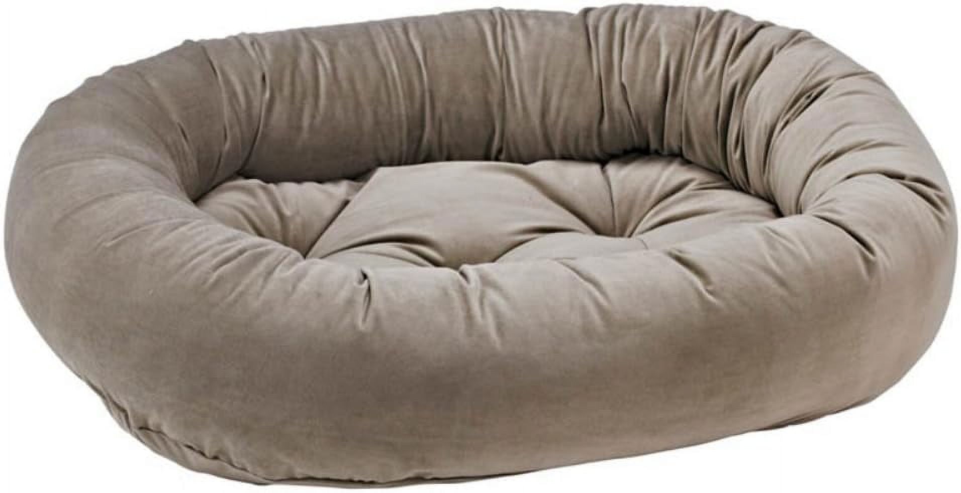 Bowsers Donut Bed For Small Dogs & Cats - Regency Style, Micro Velvet, Machine Washable