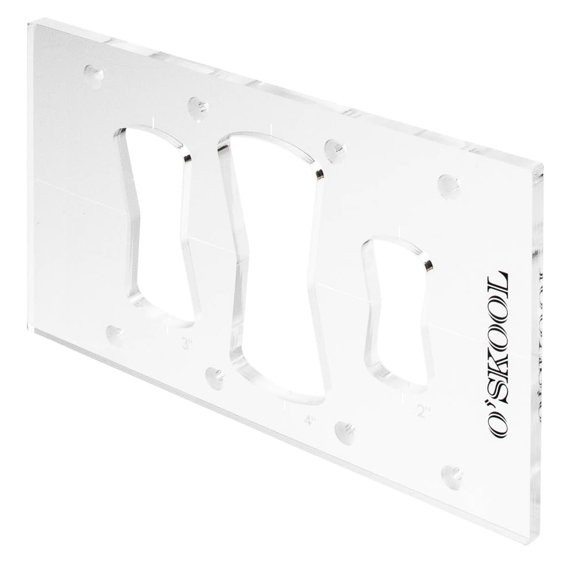 Bowtie Butterfly Inlay Templates 3 Sizes 5/16 Thick Acrylic Router Template 6x8 Inch