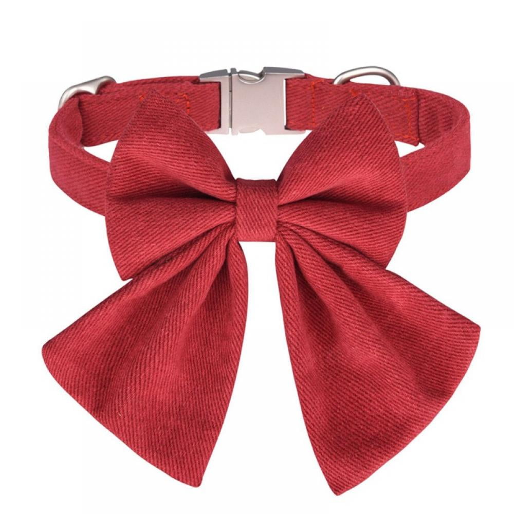 Bowtie Dog CollarBow for Dog,Adjustable Collar for Dogs and Cats Girl