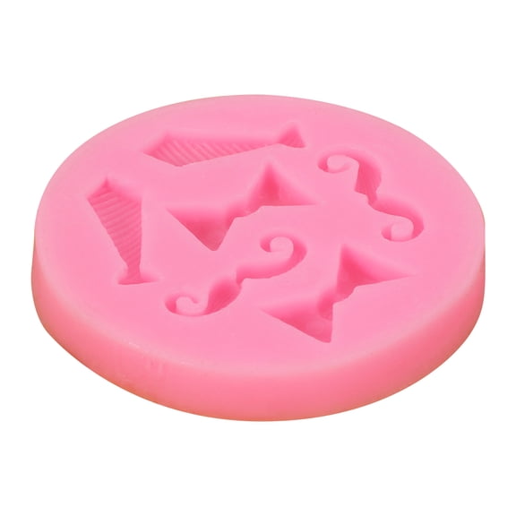 Bowtie Mustache Silicone Molds Baking Tool Fondant Cake Decorating Molds for Making Chocolate, Candy, Soap
