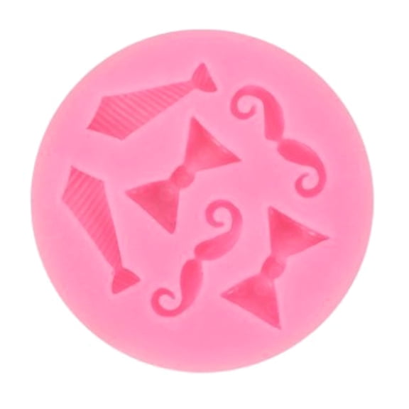 Bowtie Mustache Silicone Molds Making Fondant Cake Molds Decorating Baking Tool for Making Chocolate Fondant Dessert