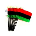 thumbnail image 1 of Box of 12 Mini Afro American Desk & Table Flags (4"x6") - High-Quality American-Made African American Flags, 1 of 1