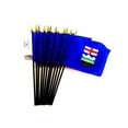 thumbnail image 1 of Box of 12 Alberta 4"x6" Miniature Desk & Table Flags; 12 American Made Small Mini Alberta Canadian Province Flags in a Custom Made Cardboard Box Specifically Made for These Flags, 1 of 1