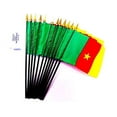 thumbnail image 1 of Box of 12 Mini Cameroon Desk & Table Flags (4"x6") - High-Quality American-Made Cameroonian Flags, 1 of 1