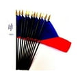 thumbnail image 1 of Box of 12 Czech Republic 4"x6" Miniature Desk & Table Flags; 12 American Made Small Mini Czech Flags in a Custom Made Cardboard Box Specifically Made for These Flags, 1 of 1