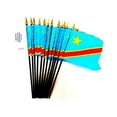 thumbnail image 1 of Box of 12 Democratic Republic of the Congo 4"x6" Miniature Desk & Table Flags; 12 American Made Small Mini Congo Flags in a Custom Made Cardboard Box Specifically Made for These Flags, 1 of 1