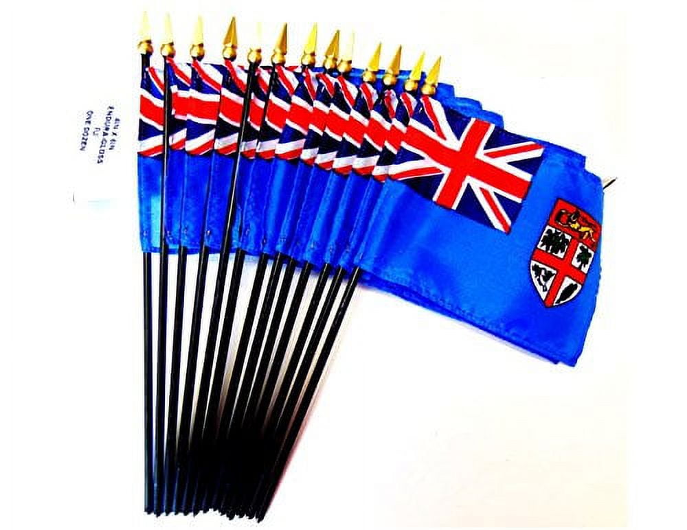 Box of 12 Mini Fiji Desk & Table Flags (4