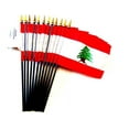 thumbnail image 1 of Box of 12 Mini Lebanon Desk & Table Flags (4"x6") - High-Quality American-Made Lebanese Flags, 1 of 1