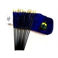 thumbnail image 1 of Box of 12 Vermont 4"x6" Miniature Desk & Table Flags; 12 American Made Small Mini Vermont State Flags in a Custom Made Cardboard Box Specifically Made for These Flags, 1 of 1