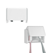 Box*1Pc Clearance! Toothbrush Holder Wall Mounted With Cover 2 Slots Self Adhesive Toothbrush Organizer Hanger Toothbrush Storage Rack for Bathroom Shower Rv Rack