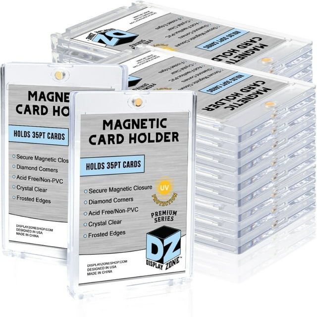 (Box 25) Display Zone 35pt UV Magnetic Trading Card Holder One-Touch up to 35pt Thickness