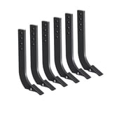 Box Blade for Tractor, 18  Scarifier Shank, 4-Hole Plow Leg, Adjustable Depth Box Blade for Plowing, Scarifying, Digging 6PCS