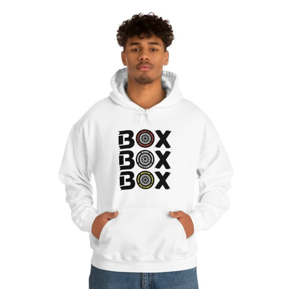 Box Box Box Graphic Hoodie