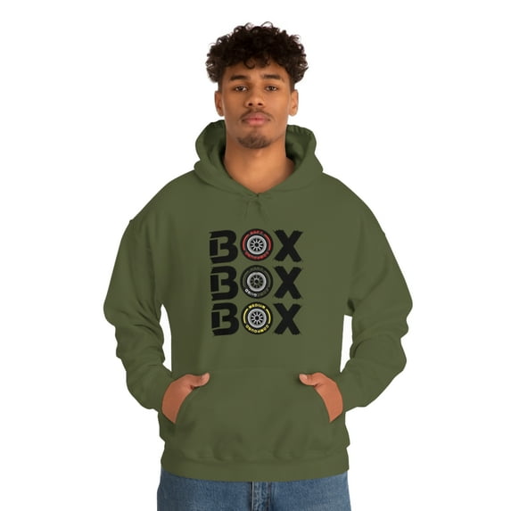Box Box Box Graphic Hoodie
