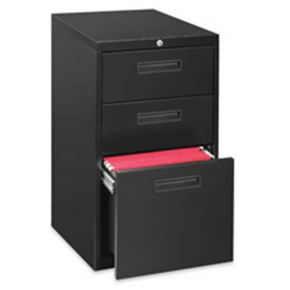 Box-Box-File Pedestal- 1 Divider- 15in.x23in.x28in.- Black