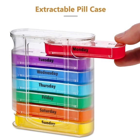 Box,Box Pill Medicine Medicine Box Portable Container Fish Container Fish Oil Reminder Portable Container Medication Reminder Portable Zdhf Dsfen Siuke Jinmie