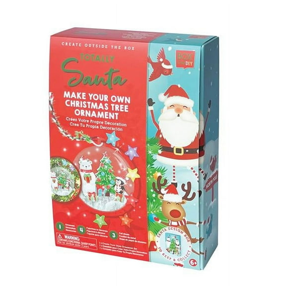 Box Candiy 6010261 Totally Santa Christmas Tree Ornament, Multi Color