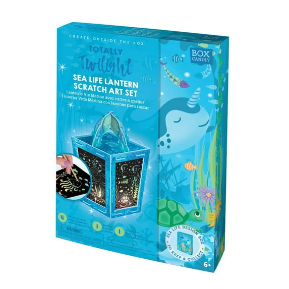 Box Candiy - Totally Twilight Sea Life Lantern Scratch Art