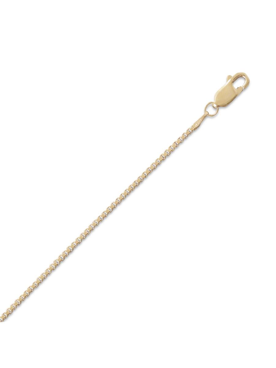 Box Chain Necklace 14K Yellow Gold-filled - Made in the USA, 22-inch ...