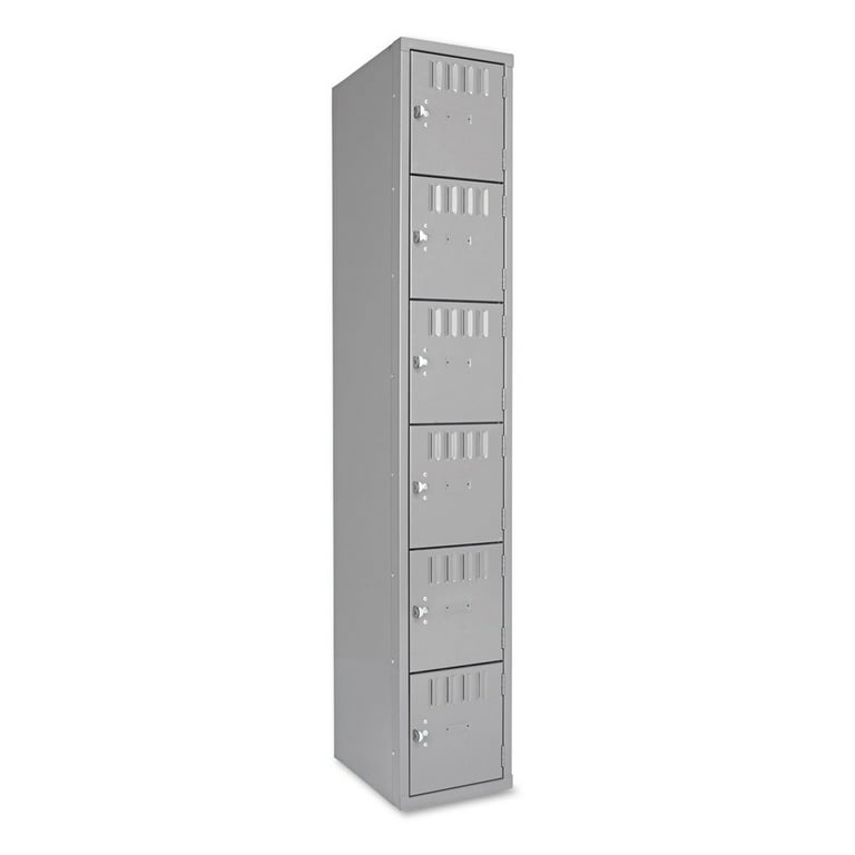 Box Compartments, Single Stack, 12w x 18d x 72h, Medium Gray Box Compartments, Single Stack, 12w x 18d x 72h, Medium Gray