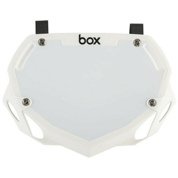 Box Components Phase 1 BMX Bicycle Number Plate - BX-NP13000 (White - Small)