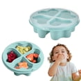 thumbnail image 1 of Box Container,4 Compartment Divided Serving Tray with Lid,Snack Box Container for Candy,Fruit and Snacks,Great for Gatherings,Outings,Parties and Entertaining(Green), 1 of 7