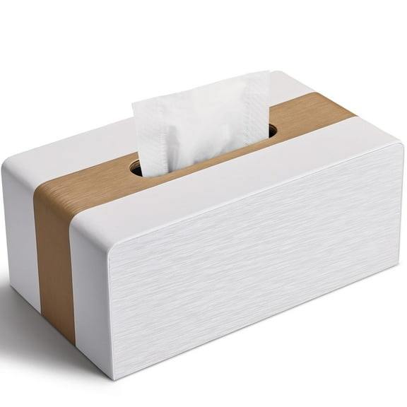 Box Cover, New Kleenex Box Covers Rectangular Tissue Holder for Home/Office/Car Decoration White