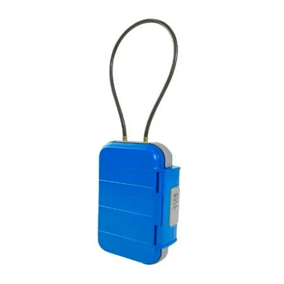 Box Creative Beach Safe Box 4-Digit Combination Lock with Steel Wire Outdoor Camp Sports Cycling ,Compact Design