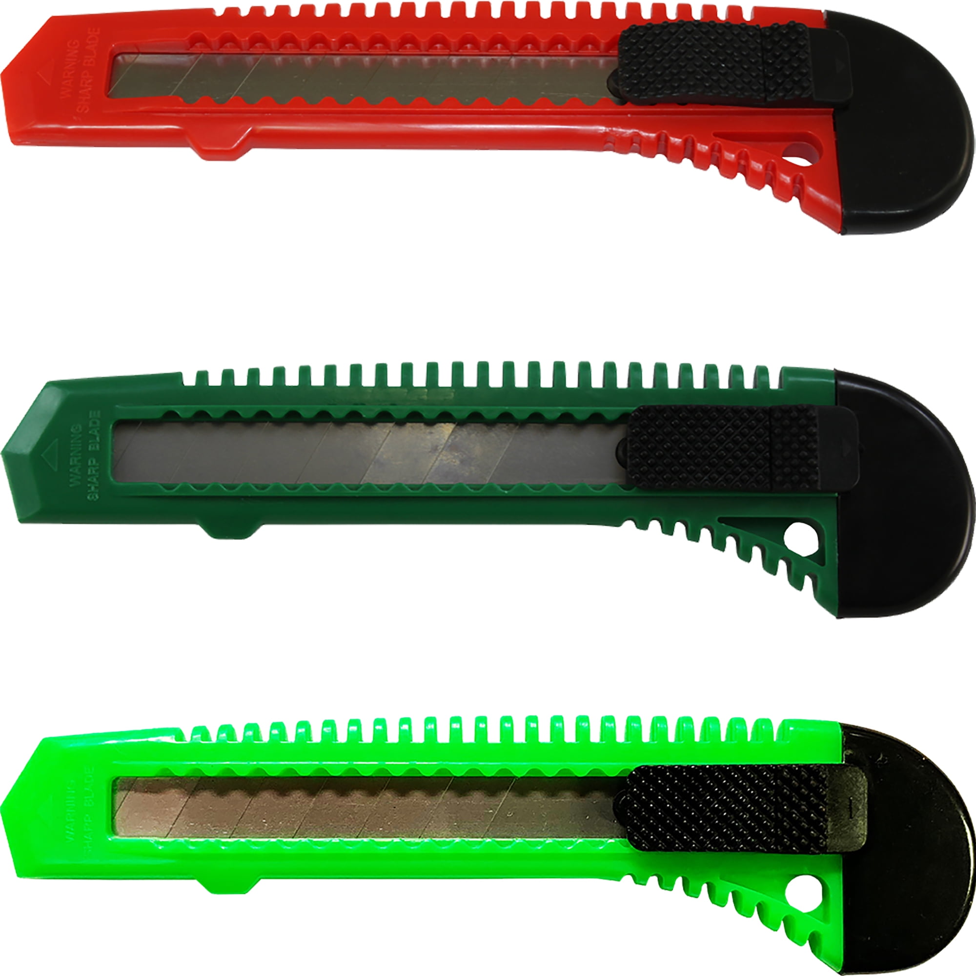 8 Knife Utility Box Cutter Retractable Snap Off Lock Razor Sharp Blade Tool  !!