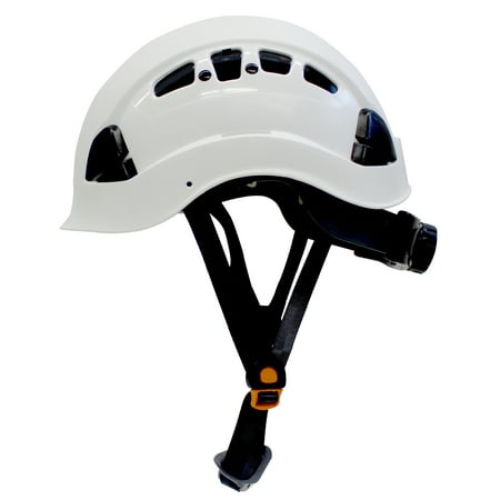 Box Deal, RK-SAFETY Adjustable ABS Climbing Helmet, 6-Point Suspension, Designed for Climbing, Riding and Construction, 12 Ea White