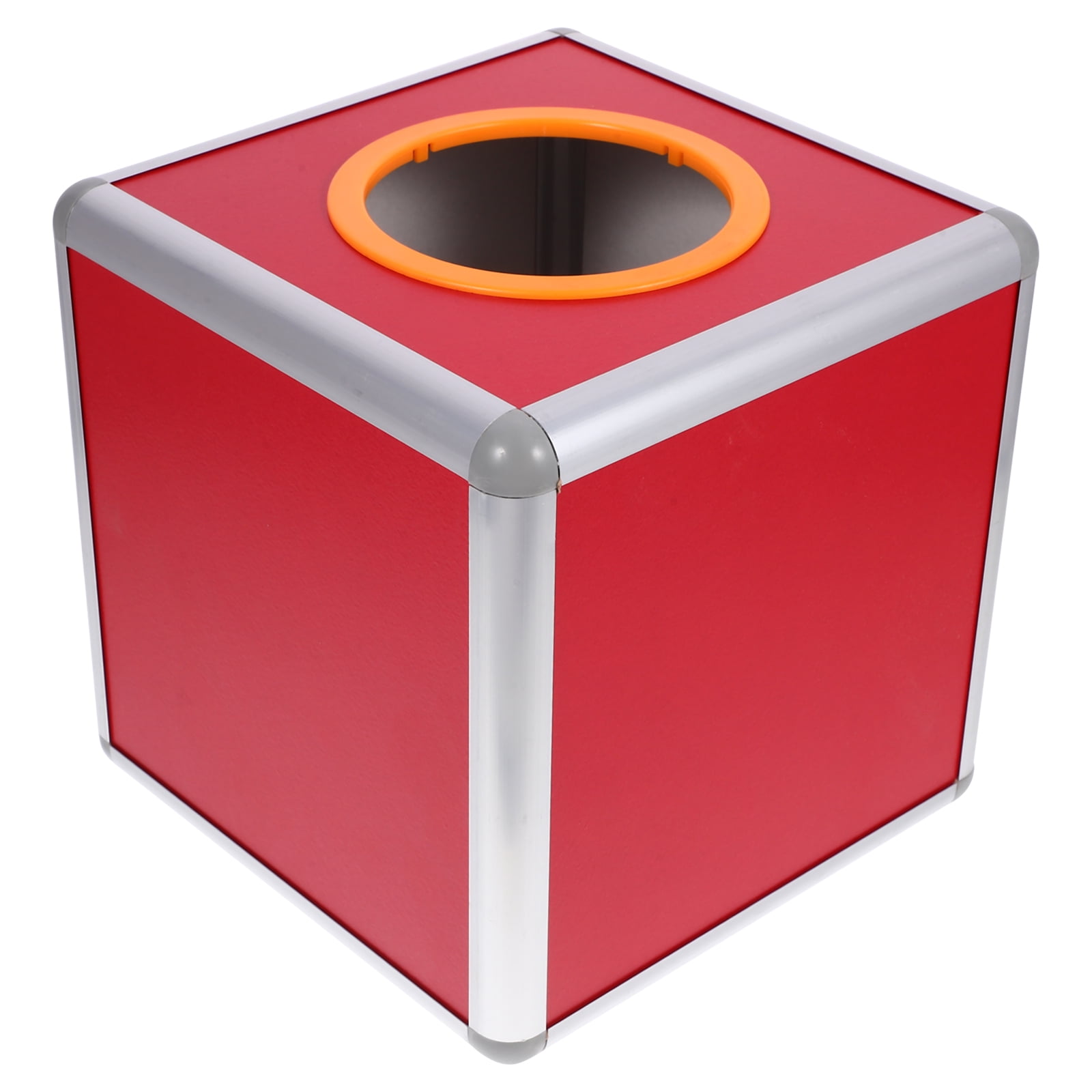 Aluminum Raffle PENIKOKO Raffle Ticket Box with Slot Box Aluminum Alloy 1Set Red ...