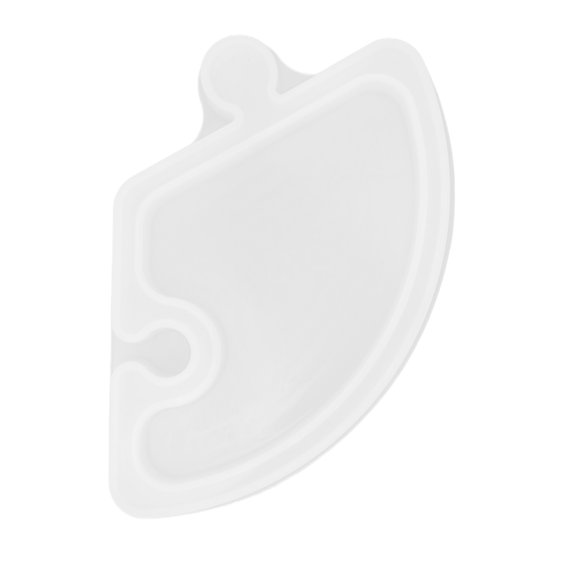 Box Fan-Shaped Silicone Tray Mold for Jewelry, Fruit Snacks, and Resin Crafts, 7.9 Inch
