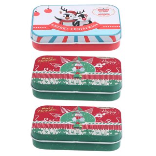 4Pcs Cookie Tins with Lids Round Cookie Tins Candy Boxes Party Cookie Boxes  Gift Boxes 