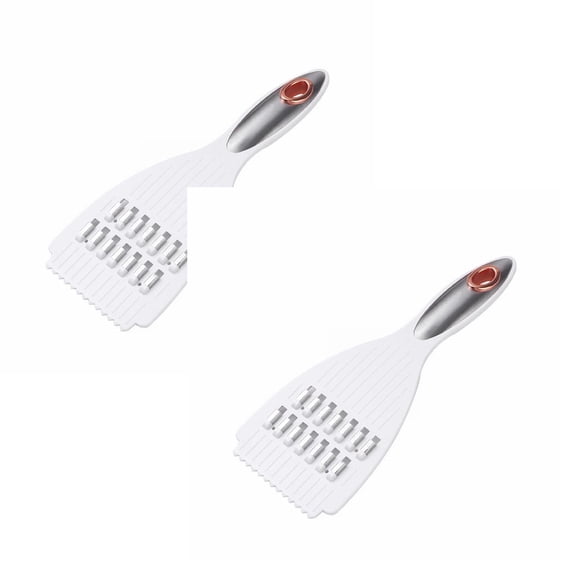 Box Grater, 4-Sided Vegetable Cheese with Comfort Grip Handle & Storage Hole, for Potato, Carrot, Onion, Kitchen (2Pcs) White2