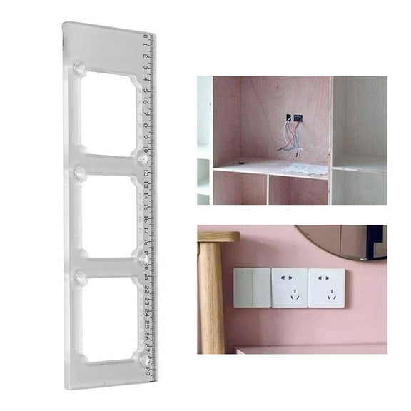 Box Hole Template, Socket Mount Finder Cn Standard 72Mm Spacing Acrylic Drilling