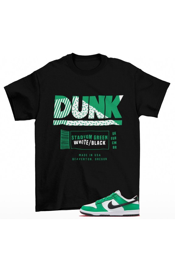 Box Label Dunk Shirt to Match Dunk Low Stadium Green FN3612-300