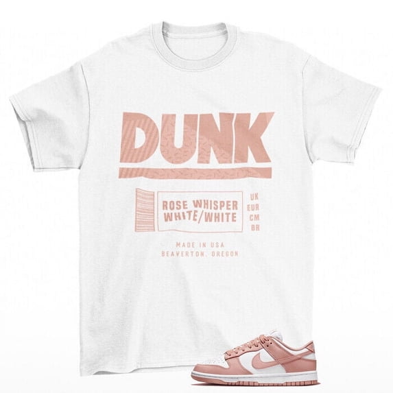 Box Label Shirt to Match Dunk Low Rose Whisper DD1503-118