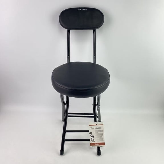 Box Livora Chairs,Cushioned Padded Folding Chairs,23.6-Inch Counter Height Bar Chairs,Portable Folding Chairs