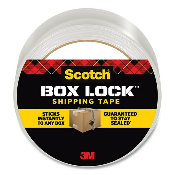 Box Lock Shipping Packaging Tape, 3" Core, 1.88" X 54.6 Yds, Clear | Bundle of 5 Rolls