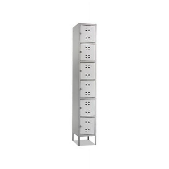 Box Locker 12w x 18d x 78h, Two-Tone Gray