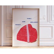 Box Of Chocolates Wall Art Print, Gen Z Decor