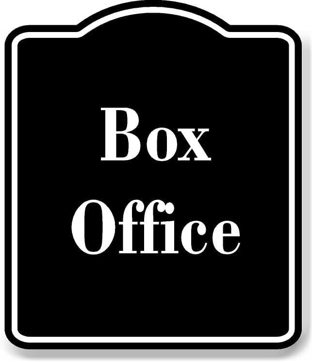 Box Office BLACK Aluminium Composite Sign 8.5''x10'' - Walmart.com