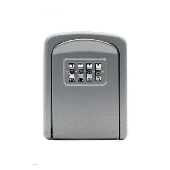 Box Outdoor Wall Mounted Keychain Storage Box 4 Digit Combination Password Security Lock Storage ,Compact Design
