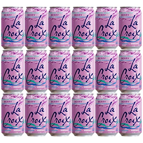 Box (Pack Of 18) La Croix Berry Naturally Essenced Flavored Sparkling