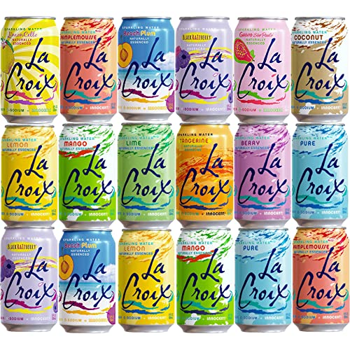Box (Pack Of 18) La Croix Sparkling Water, Variety Of 12 Flavors