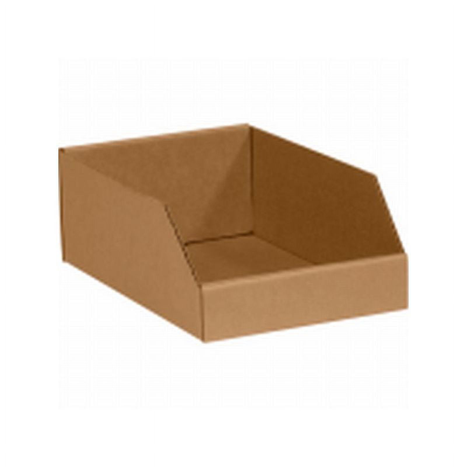 Box Packaging Corrugated Open Top Bin/Box, Kraft 50/Case