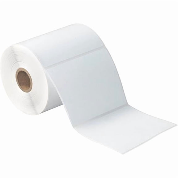 Box Packaging B3203896 Desktop Direct Thermal Labels, 3 x 3 in. - 1 in. Core - White - 12 Rolls per Case