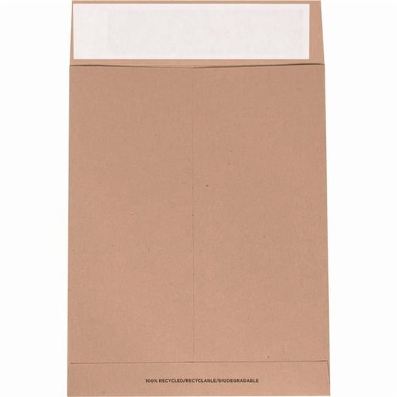 Box Packaging B3203318 Flat Mailer, 10 x 13 in. Kraft - Brown - Pack of 250