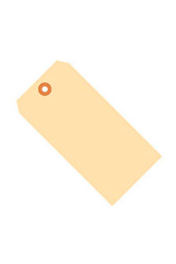 B95053 Manila Shipping Tags - 13 Point - No. 7 - 5.75 x 2.875 in. - Tan - Pack of 1000